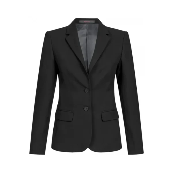 damenblazer-schwarz-front