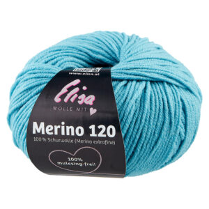 Merino Wolle 120, 7226 Aqua